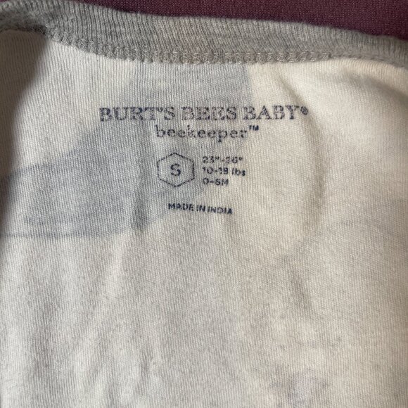 Burt's Bees Baby Wearable Sleep Sack Blanket Organic Cotton - Size Small - Picture 3 of 6